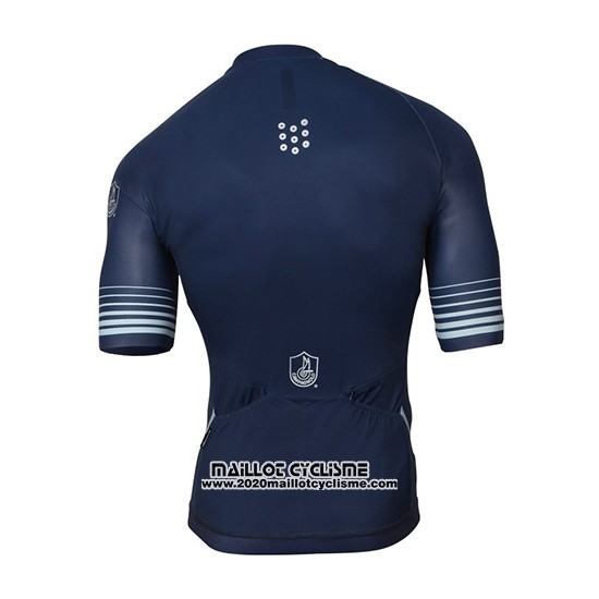2018 Maillot Ciclismo Campagnolo Platino Fonce Bleu Manches Courtes et Cuissard